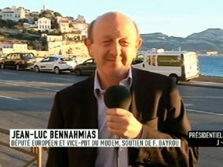 Jean-Luc Bennahmias interviewé en direct de Marseille sur I>Télé