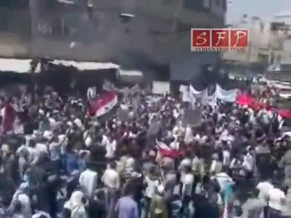 مظاهرة سقبا - ريف دمشق في جمعة اللا حوار 08-07-2011