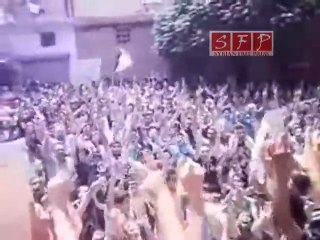مظاهرات بلدة سرمين جمعة لا للحوار 8-7-2011