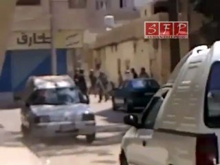 اشتباك بين الأمن والمتظاهرين في حرستا جمعة رفض الحوار 8 7 2011