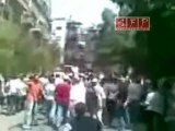 دمشق اطلاق نار على المتظاهرين وسقوط شهيد تصوير جديد 8 7 2011