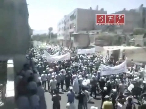 القابون مظاهرات جمعة أسرى الحرية 15-7-2011