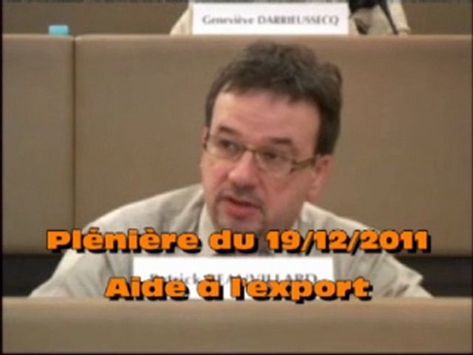 Aide à l'export - 19-12-2011