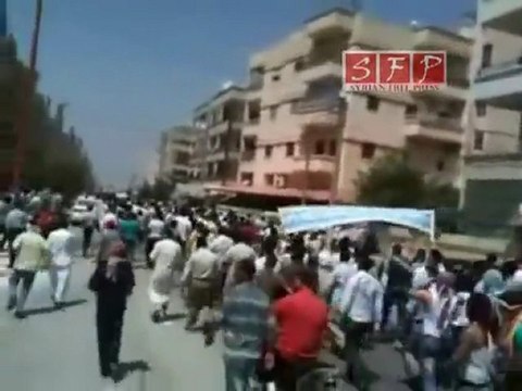 مظاهرات مدينة ادلب جمعة أحفاد خالد 22-7-2011