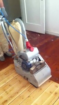 Gulvafslibning af bræddegulve ser før og efter