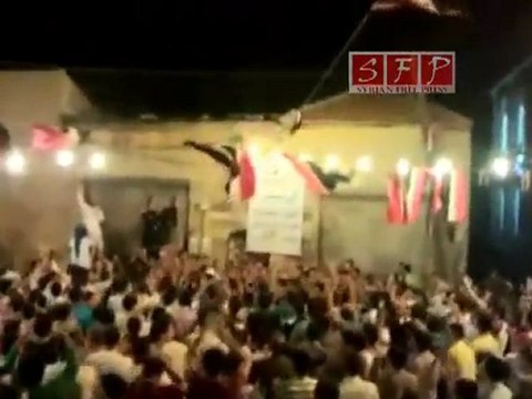 حمص باب هود 13 رمضان - قدوم أهالي الصفصافة لباب هود 13-8-2011