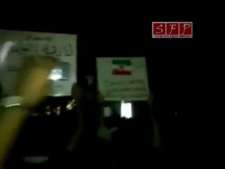 دير الزور شرفاء مدينة البوكمال بعد تراويح رمضان16 8 2011