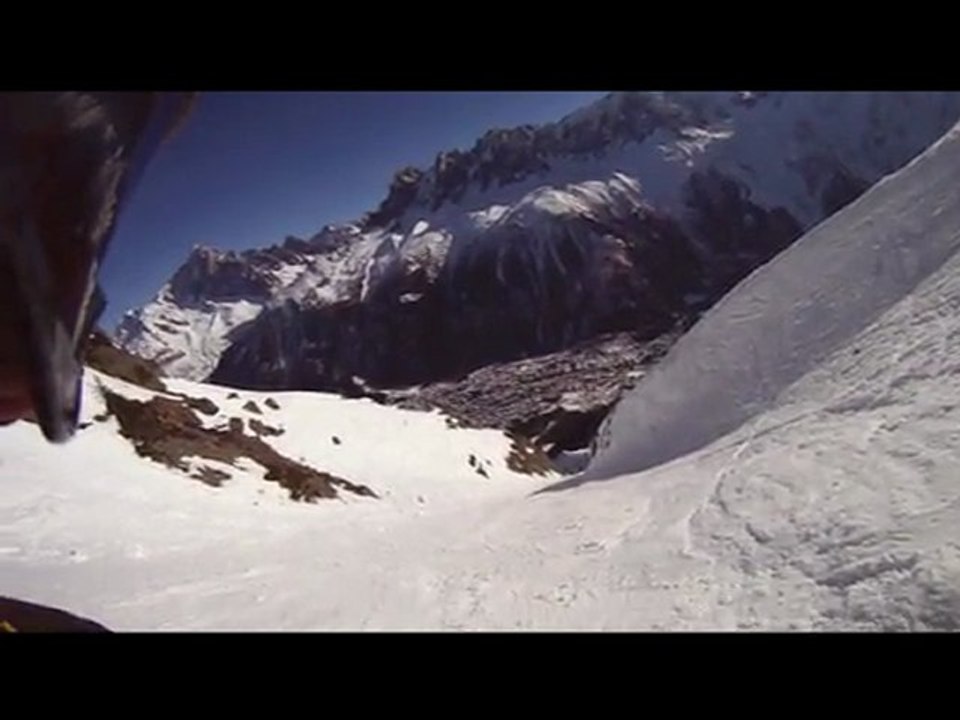 Production 14 couloir bellin au brevent chamonix janvier 2012
