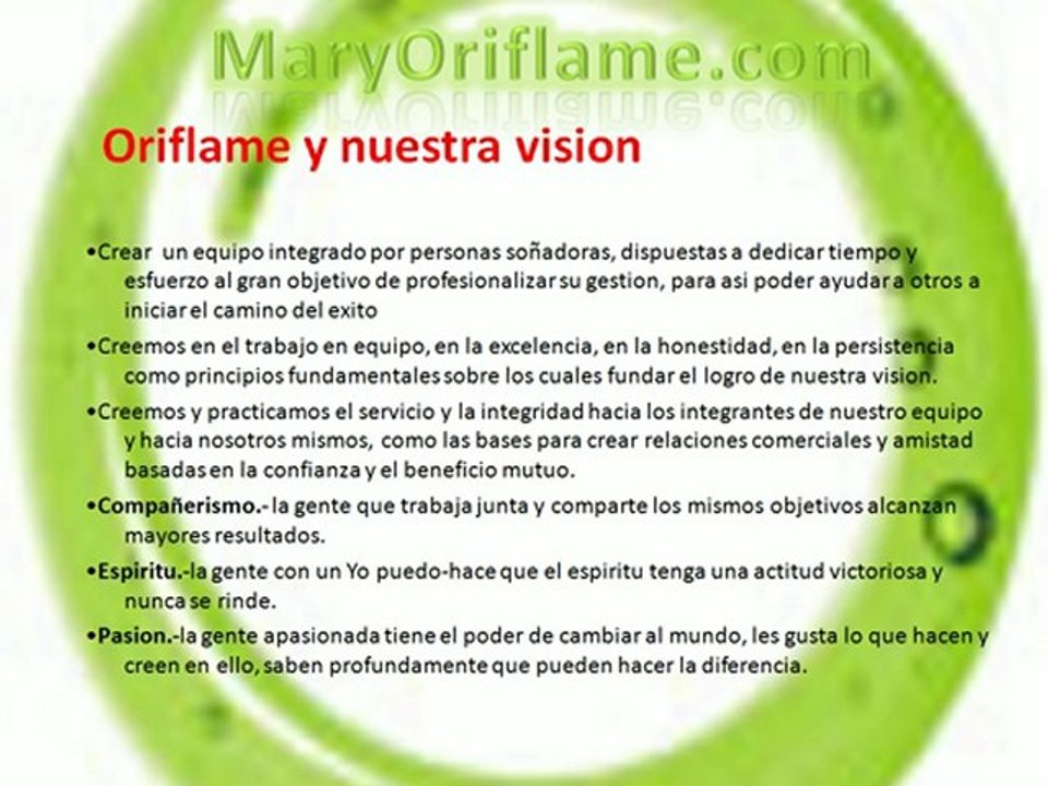 Oportunidad de negocio multinivel, cosméticos y nutrición oriflame.