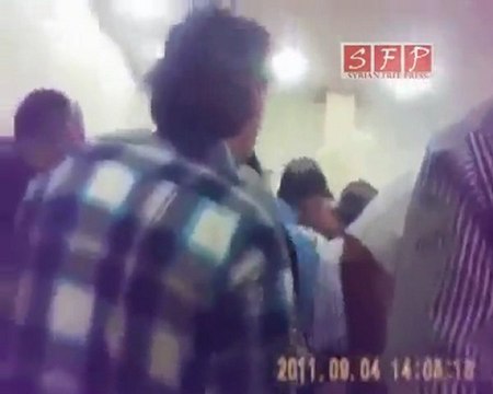 فري برس حلب اعتصام المحامين في القصر العدلي 4 9 2011