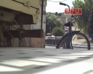 فري برس   حمص عند مرور المصفحات الى حي الصليبة 5 9 2011