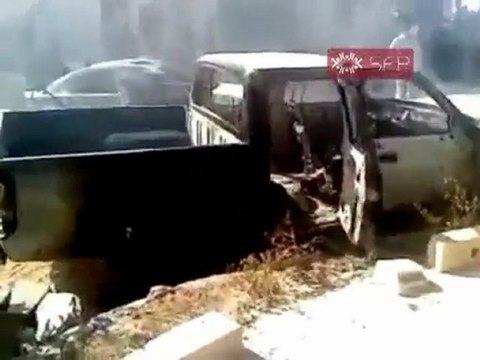 فري برس ادلب جبل الزاوية آثار القصف على قرية ابلين 8 9 2011