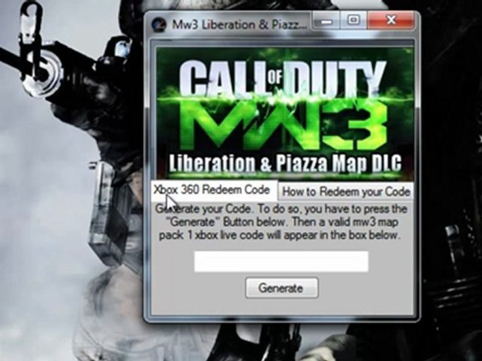 How to get Mw3 DLC Liberation & Piazza for Free Xbox 360 (USB)