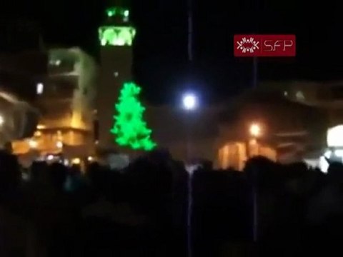 فري برس مظاهرة الزبداني ثلاثاء الوفاء لهرموش 20 9 2011