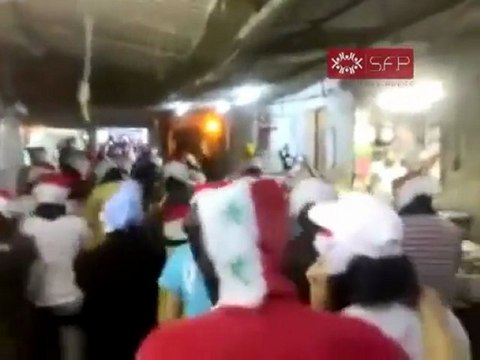 فري برس مظاهرة مدينة جبلة 21 9 2011