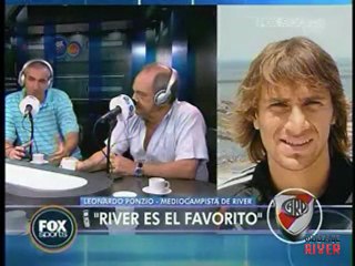 Leonardo Ponzio en Fox Sports Del Plata