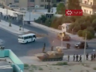 فري برس   الكسوة الأنتشار اليومي لعصابات الأمن في المدينة 28 9 2011