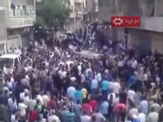 فري برس   حمص تشييع الشهيدين رفعت السقا ومحمد السعيد 1 10 2011