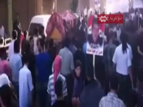 فري برس حرستا تشييع الشهيد حسن عفوف 1 10 2011