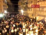 فري برس   حمص مسائية حي الخالدية يبقا الرئيس ايه 4 10 2011