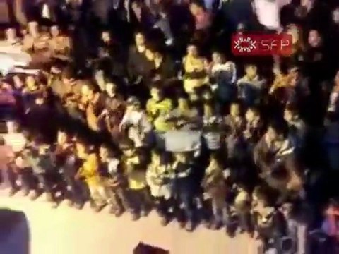 فري برس مظاهرة مسائية في جبل الزاوية 6 10 2011