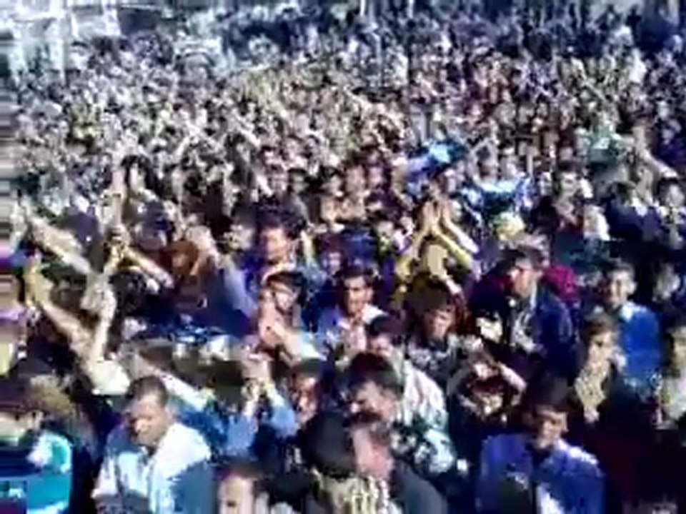 فري برس   حماة كرناز مظاهرة حاشدة خلال تشييع الشهيد حسين علي حمشو 6 10 2011