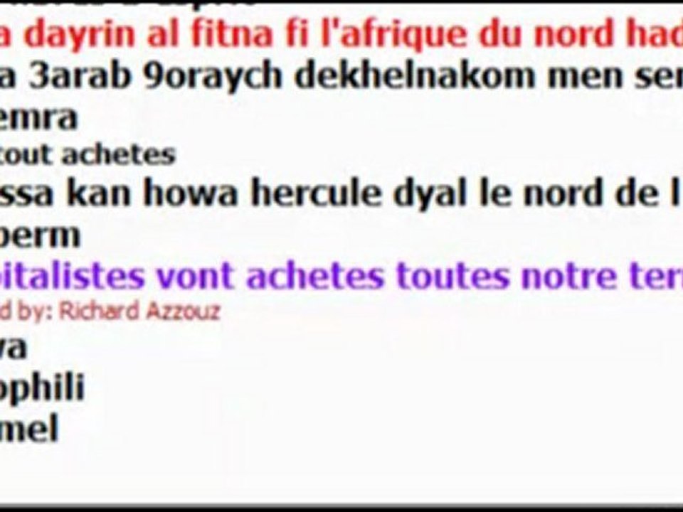 Pourquoi vs abuser les Amazighanes bien che nous