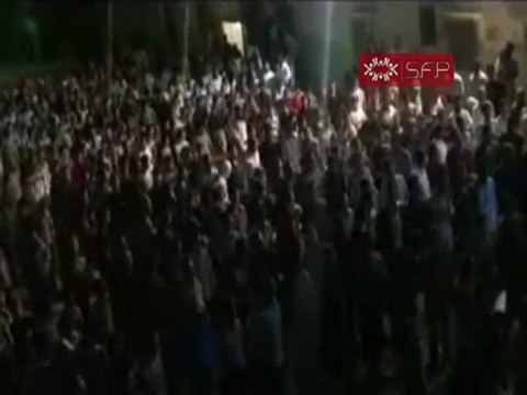 فري برس حمص ديربعلبة مظاهرة مسائية حاشدة نصرة لمشعل تمو 8 10 201