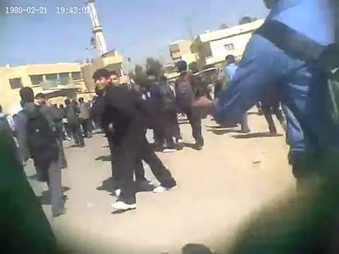 فري برس معضمية الشام مظاهرة طلاب المدار بعد خروجهم من المدارس 11 10 2011