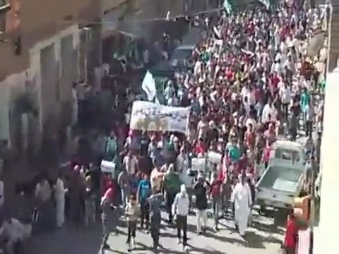 فري برس تدمر جمعة احرار الجيش بداية المظاهرة 14 10 2011