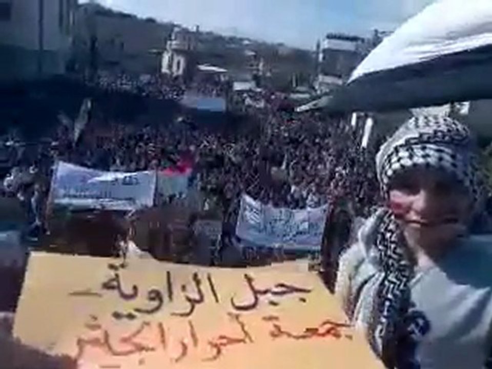فري برس   إدلب   جبل الزاوية جمعة احرار الجيش 14 10 2011 جـ2
