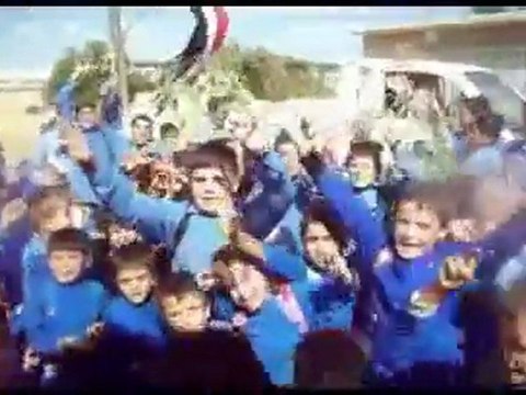 فري برس إدلب الشيخ مصطفى مظاهرة طلابية 17 10 2011