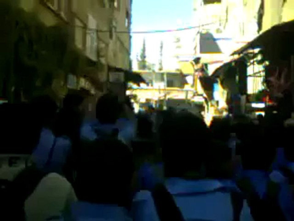 فري برس   دمشق حرستا مظاهرات الطلاب الاحرار للمطالبة بسقوط النظام الاسدي 20 10 2011 ج2