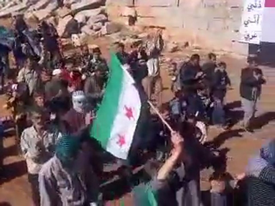 فري برس   ادلب  حاس   جمعة شهداء المهلة العربية 21 10 2011 ج2