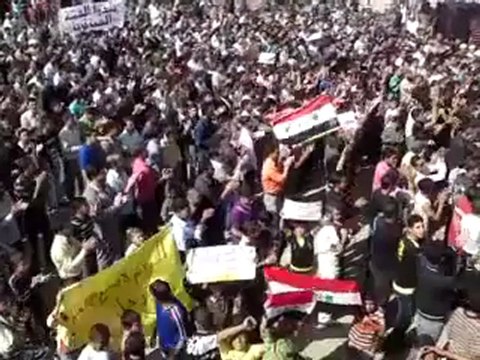 فري برس درعا تسيل جمعة شهداء المهلة العربية 21 10 2011