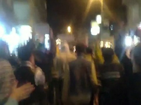 فري برس ديرالزور مظاهرة مسائية شارع التكايا احد تجميد العضوية 30 10 2011