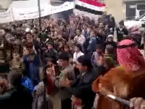 فري برس ادلب كورين انتفاضة الاحرار في جمعة الله اكبر 4 11 2011