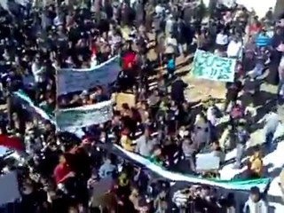 فري برس   ادلب   معرة النعمان   قرية حنتوتين    مظاهرة يوم 9 11 2011