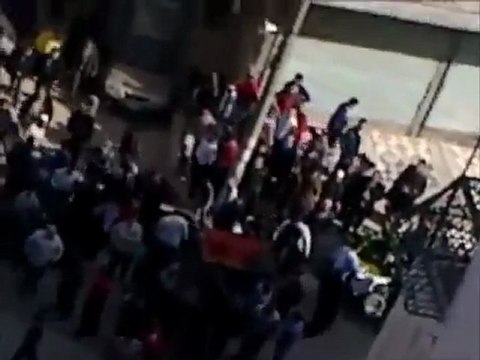 فري برس حلب صلاح الدين بداية مظاهرة جامع الخضر 11 11 2011
