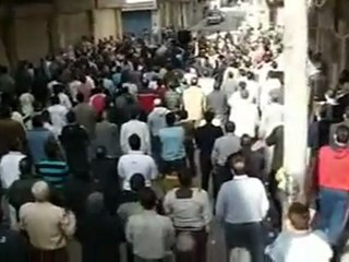 فري برس   حمص شارع القاهرة قولو لهيثم مناع 11 11 2011