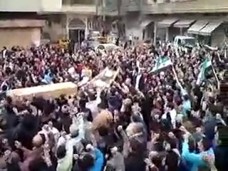 فري برس   تشيع الشهداء حي الخالدية الله أكبر عليك يا ظالم 12 11 2011