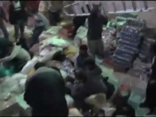 فري برس   التحضير لقافلة كلنا حمص   مدينة إدلب 12 11 2011