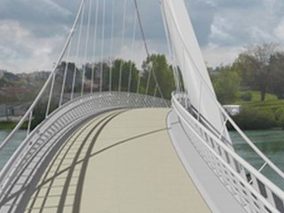 Passerelle modes doux de Décines