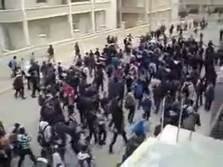 فري برس   ادلب اضراب طلابي 15 11 2011