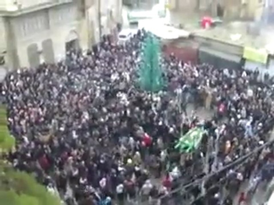 فري برس   الزبداني   ريف دمشق تشييع الشهيد محمد برهان 16 11 2011 ج1