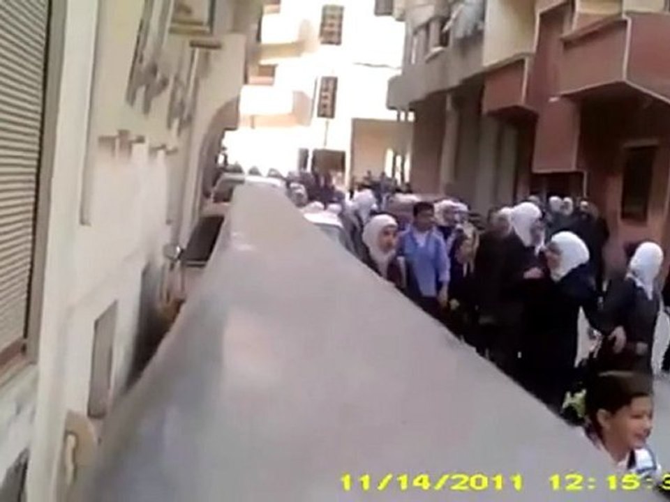 فري برس   ريف دمشق المعضمية مظاهرات الاحرار للمطالبة باسقاط النظام 17 11 2011 جـ1