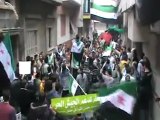 فري برس   حمص باب السباع مظاهرة رائعة رغم الحصار صمتكم يقتلنا وغير الله مالنا 18 11 2011