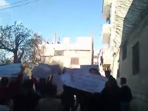 فري برس دمشق تجمع أحرار القابون مظاهرة جمعة طرد السفراء 18 11 2011