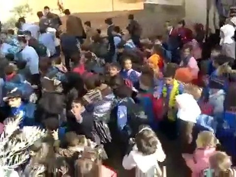 فري برس ‫ادلب جبل الزاوية مظاهرة طلابية في قرية ابديتا 20 11 2011