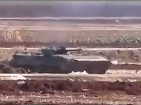 فري برس ادلب تفتناز انتشار دبابات عصابات الاسد في المدينة 21 11 2011